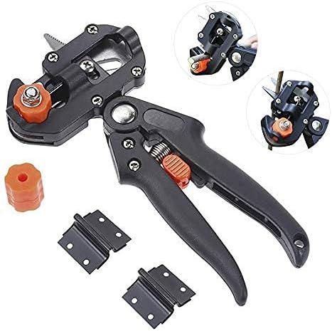 Garden Shears Professional Gardening Tools Grafting Pruner 2 in 1 Pruning Shear Scissor Tree Plant Graft Tool Cutting Secateurs,Hand Ed