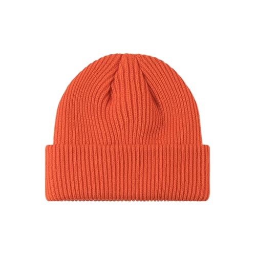 Image of Beanie for Men Women Warm Winter Hat Windproof Thick Knitted Cuffed Unisex Skull Cap