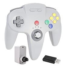 iNNEXT Wireless Classic N64 Controller, Game pad Joystick for N64 NSO - Plug & Play