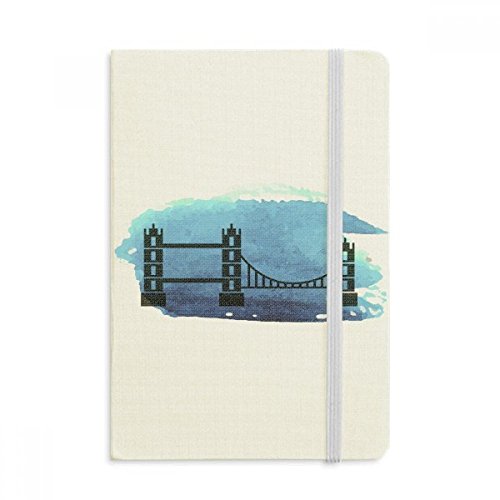 Carnet Tower Bridge de Londres A5, couverture rigide en tissu de qualité supérieure