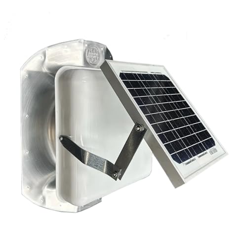 Extractor solar lateral para contenedor de envío blanco ajustable para ventilación de techo 2