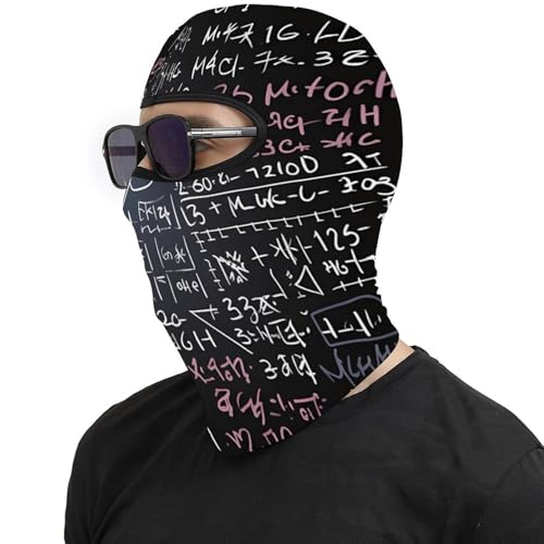 Balaclava con fórmula matemática para hombres y mujeres, máscara térmica para la cara para clima frío, equipo para motocicleta, máscara de esquí para invierno para mujeres y hombres miniatura 4