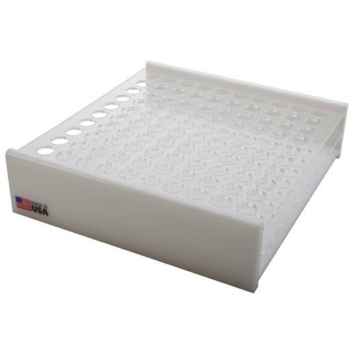 Dynalon 159505-16 Acrylique Tube Rack pour tubes de 16 mm, 100 Place Cover