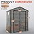 Quictent Resin 6x4 FT Storage Shed with Floor, Plastic Storage Shed with Lockable Door, Window & Vents, Outdoor Shed to Store Patio Furniture, Garden Tools Bike, Lawn Mower, Dark Gray?5.3X3.5FT Base?