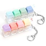 Keyboard Fidget Toy, 2 PCS Fidget Keyboard Silent Fidget Toys Clicker Fidget Keychain Fidgets for Adults Stress Relief Anxiety Sensory Fidget Toys Silent Loud Keyboard Fidget Clicker