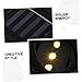 Uonlytech Led Solar Lamps for Gutter 6pcs Solar Fence Lamp Light Garden Lights Outdoor Led Lighting Tool Black Warm White
