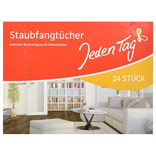 Jeden Tag 24 x våtservetter för dammfällor