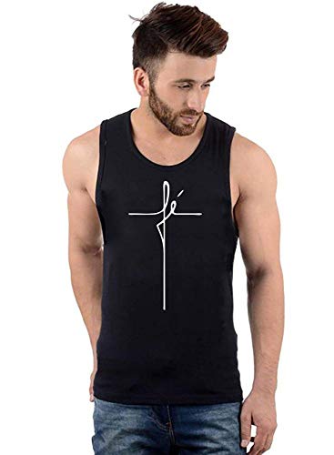 Regata Masculina Algodão Religiosa Fé ER_103