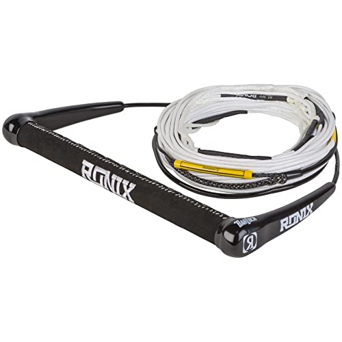Ronix Combo 5.0 Hide Grip Wakeboard Handle, 1.15 In. Diameter W/ 80Ft. R6 Rope, White #TOP7
