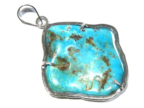 Pendentif turquoise argent 925 idee cadeau anniversaire femme boite a bijoux