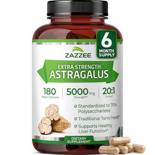 Zazzee Extra Strength Astragalus Root 20:1...