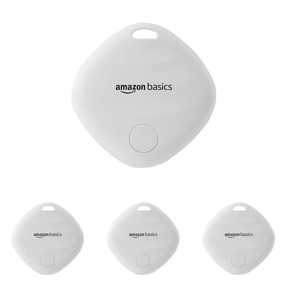 Amazon Basics Aero Tag for iOS | Apple Find My Network Tracker | Bluetooth 5.3 | No SIM Needed | Anti-Lost & Loud 80dB Alert | Item Finder- Keys, Wallets, Bags |Lightweight & 1-Year Battery(White)-image-7