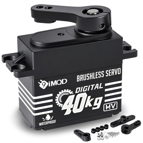 40KG Waterproof Brushless Servo Full Metal Gear Digital Servo High Torque Fast RC Steering Servo for...