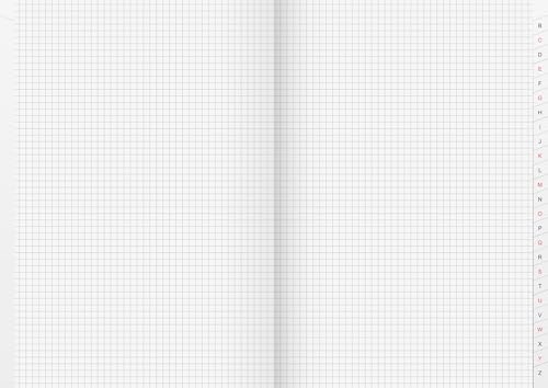 Cahier de brouillon A4 à onglets pour indexer vos notes de cours