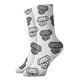 Calidez que absorbe la humedad: estos calcetines casuales con estampado de cabeza de bulldog americano sobresalen en la absorción del sudor, manteniendo los pies calientes sin congestión en otoño, cómodos pero no pegajosos para comodidad durante todo el día.