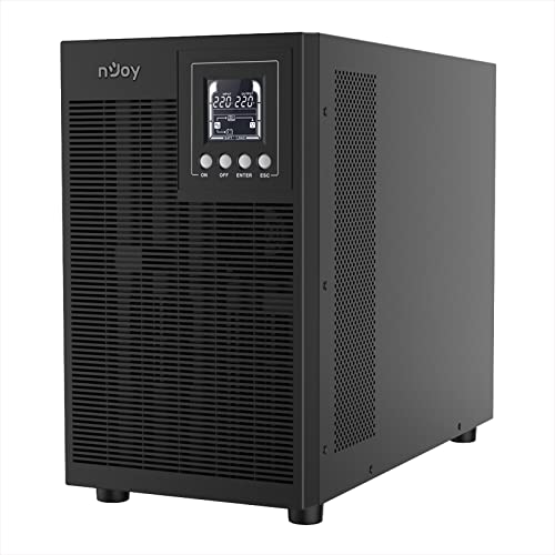 NJOY Echo Pro 3000 Gruppo di Continuità UPS Tower 3000VA 2400 Watt Doppia Conversione OnLine Onda...