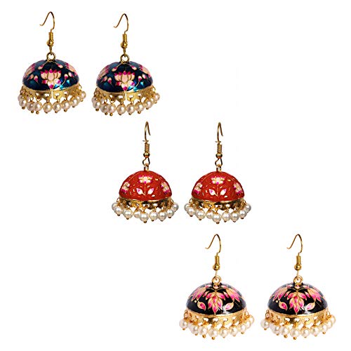 See full amazon price history chart for Adorn Designer Combo Gold Plated Meenakari Jhumki Earring For Women/Girls Adorn Designer Combo Gold Plated Meenakari Jhumki Earring For Women/Girls (B08RXDJ3Y7) Amazon Price History, Amazon Price Tracker