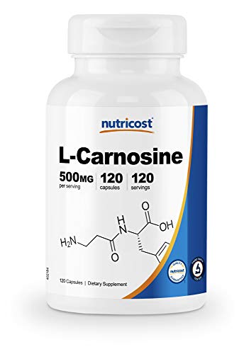 Nutricost L-Carnosine 500mg, 120 Capsules - Veggie Capsules, Non-GMO