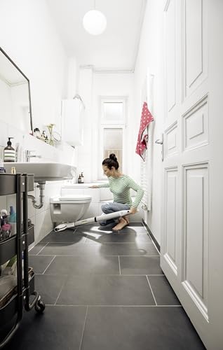 Image of Karcher Electric mop EWM 2, cordless mop with 2 rotating microfibre rollers, battery life: approx. 20 min, coverage area per battery charge: approx. 60 m