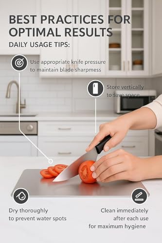Image of PUREAGLE Stainless Steel Chopping Board for Kitchen - Cutting Board for Vegetables, Fruits, Meat, Kneading Dough, Cake Prep | Unbreakable, Heavy Duty, Easy to Clean (Silver, Large)