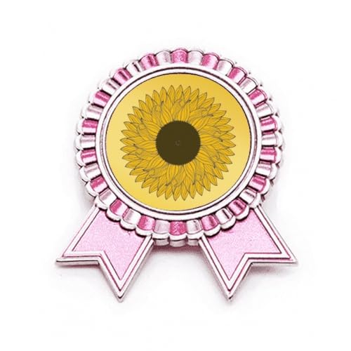 Médaille prix gagnant broche pin rose en métal pour valoriser sans ruiner