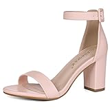 Allegra K Women's Ankle Strap Light Pink Sandals - 7 M US