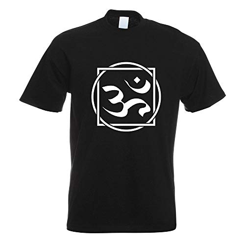 Kiwistar - T-Shirt - schwarz - Om Zeichen Motiv Bedruckt Funshirt...