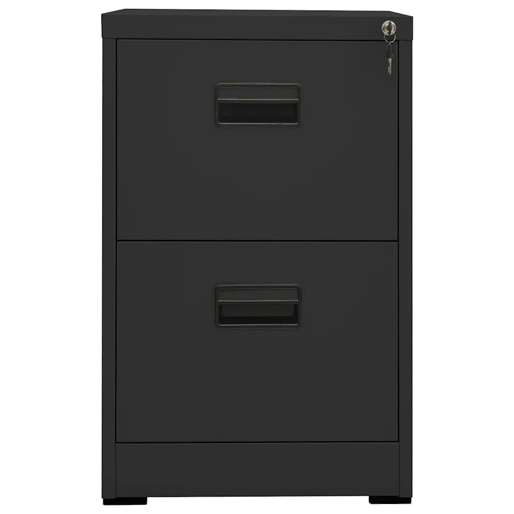 Armadietto in acciaio antracite, 46 x 62 x 72,5 cm, 2 cassetti
