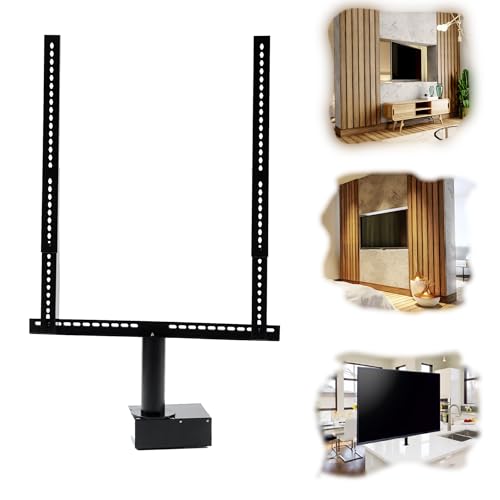SABAJ Soporte TV pie Giratorio 360 para televisores de Pantalla de 50' a 100' Pulgadas, LCD LED Plasma MAX Capacidad 70 kg MAX VESA 600x600mm Soporte TV de pie Vertical Giratorio para Mueble Pared