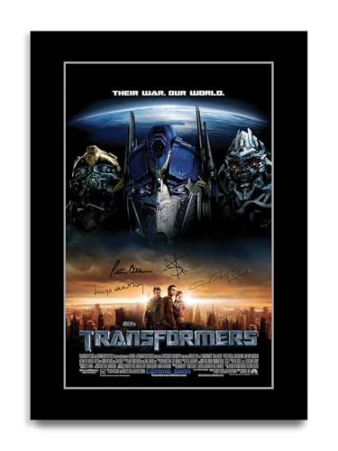 HWC Trading Transformers Cadeaux imprimés affiche photo autographe signée pour les fans de cinéma (ID-004102) - A4 Impression Uniquement