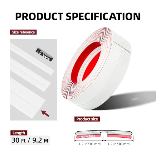Moldura angular autoadhesiva de 60mm que repara imperfecciones y grietas en techos 6