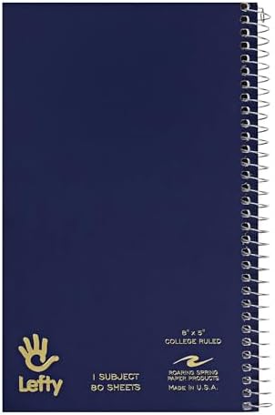 Roaring Spring Diário espiral esquerdo, caderno pequeno para canh...