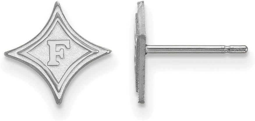 LogoArt Sterling Silver Furman University Xs Post Earrings