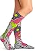 Tooniforms Women's 10-15mmHg Compression Socks – Knee High, Soft Knit, Fun Prints, Supports Circulation - TPRINTSUPPORT, Regular, Flower Tinker Bell