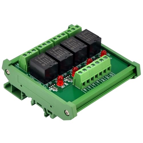 Module Relais Omron 24V SPDT interface de puissance 10A support rail DIN 4 canaux