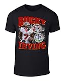 DTGVirgil Black Tampa Bay Bucky Irving Bootleg Style Throwback Style T-Shirt Men's Adult Small