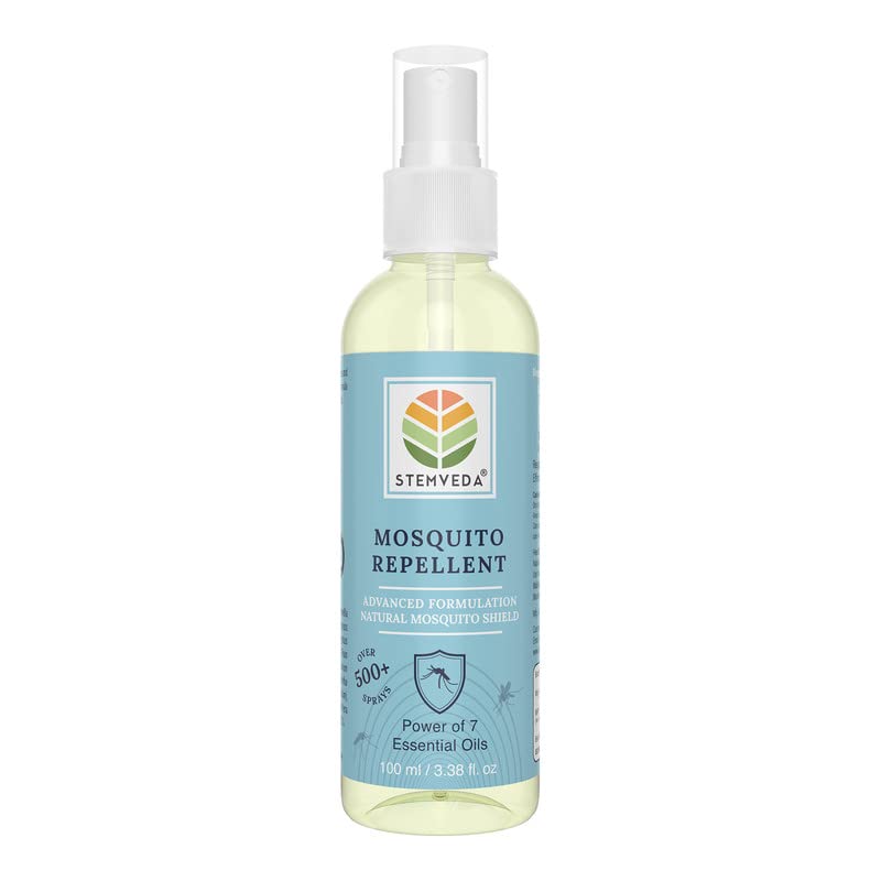 STEMVEDA Herbal Mosquito Repellent Spray with 7 Essential Oils (100 ml) | Natural Blend Safe for Babies, Kids and Adults | Enriched with Citronella, Lemongrass and Eucalyptus Oil (B0B7JRBFK7) Amazon Price History, Amazon Price Tracker
