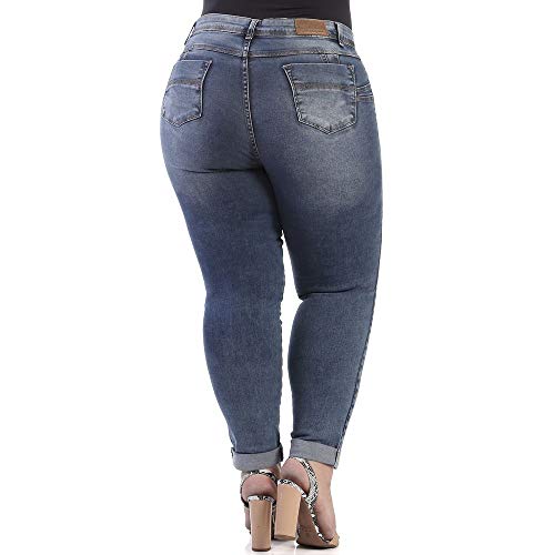 Calça jeans feminina plus size 263994 48