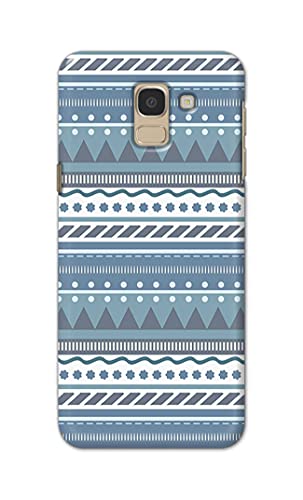 Image of Printed Hard Back Cover Case for Samsung Galaxy J6 | Samsung Galaxy On6 Back Cover (Seamless Geometric Tribal Pattern) -1803
