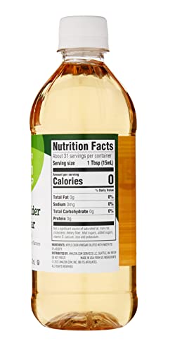 Image of Amazon Grocery, Apple Cider Vinegar, 16 Fl Oz (Pack of 5)