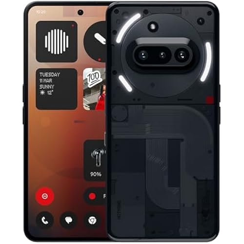 Nothing Phone (3a) Android Smartphone, 8+128GB, Black