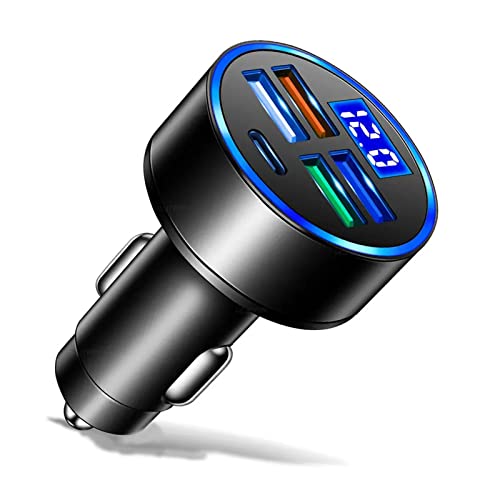 KANOYOy2023ǃfz5|[gԍڏ[d USB-C & USBy66W 5|[gzJ[`[W[ VK[\Pbg PD 20W+QC3.0|[g yʉ}[d dv LED\ J[pi 12V-24VԑΉ iPhone 14pro/