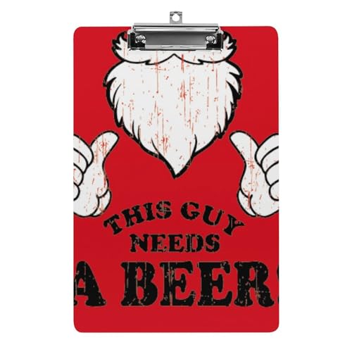 Clipboard A4 Barbe Blanche rigide avec pince de maintien