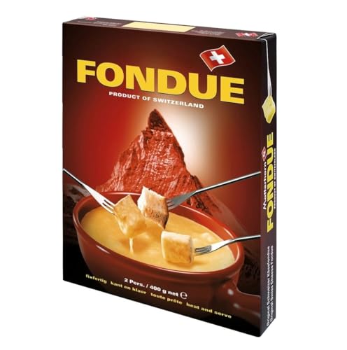 Materhornn Ready-to-Eat Swiss Fondue | Authentic Cheese Fondue Preparation | Quick & Easy Melted Cheese Mix - 400g