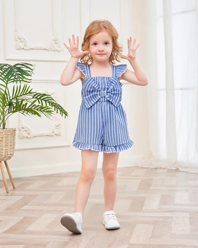 XUANHAO Baby Girl Clothes 12 18 24 Months Outfits For Girls Infant Toddler Girls' Clothing Ruffle Girls Pants Sets 6M-4T3