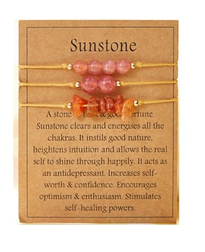 3Pcs Natural Stone Bracelet for Women...