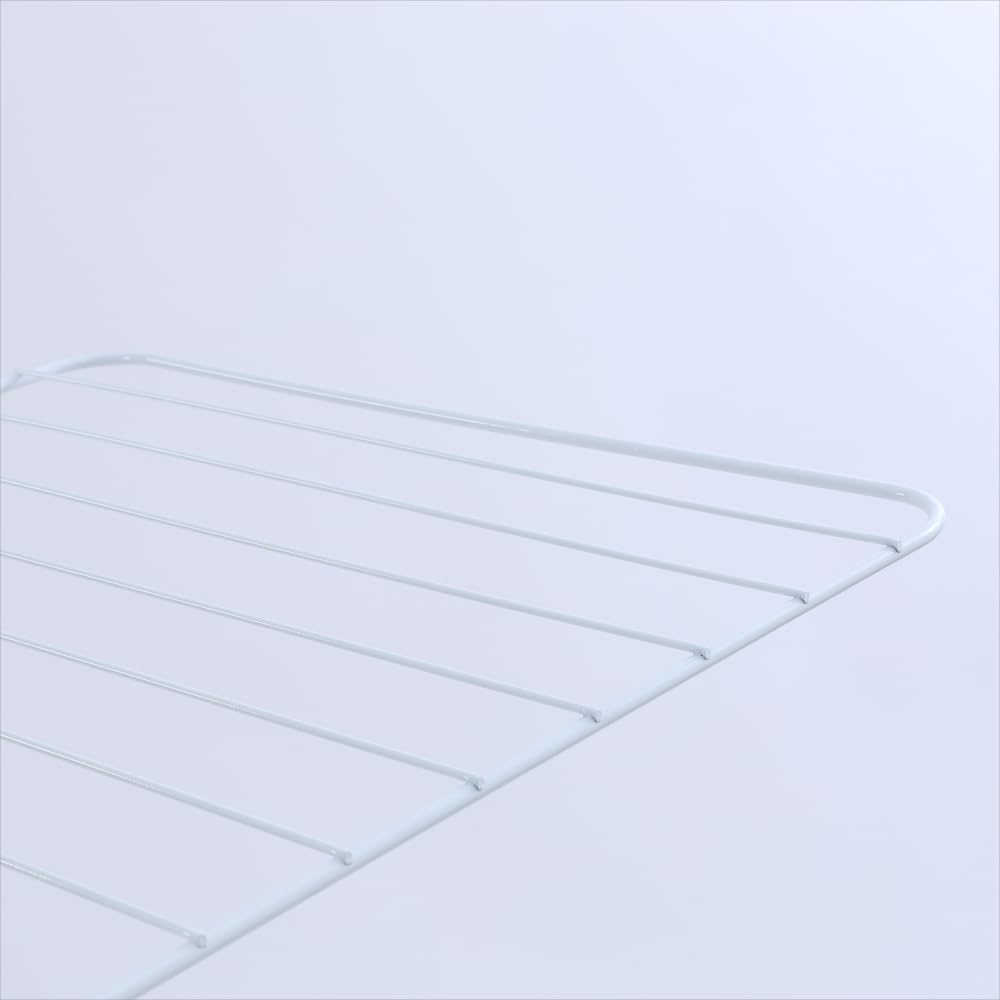 APEXCHASERCollapsible Drying Racks for Laundry, Metal Drying Rack Clothing with Wheels, Foldable 4-Wings Drying Rack for Home, Balcony, Apartments, Wooden look