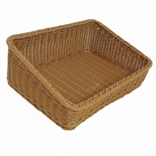 Cesto de panadería inclinado marrón de 40-30-8-14 cm para comercio 2