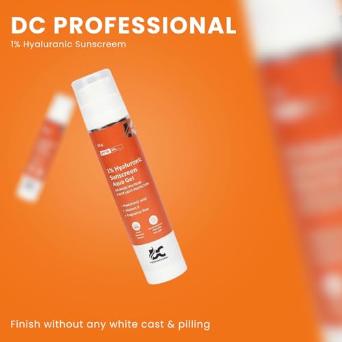 Image of inch1% Hyaluronic Acid Sunscreen Aqua Gel - Lightweight, Hydrating, Non-Greasy SPF Protection for Deep Moisture & Daily Sun Defense for All Skin Types inch
