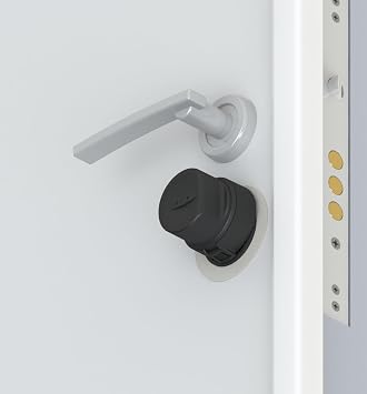 DESi Utopic RXe Akıllı Kilit, iOS/Android, Çelik Kapılar İçin, Rozete Montajlı, Delme ve Değiştirme Olmadan Kolay Montaj (Utopic RXe+Wifi Köprü) (Google Home, Home Assistant ve Alexa Uyumlu)